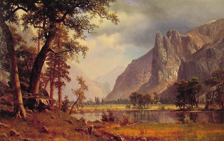 Albert Bierstadt Oil Painting Yosemite Valley 1866